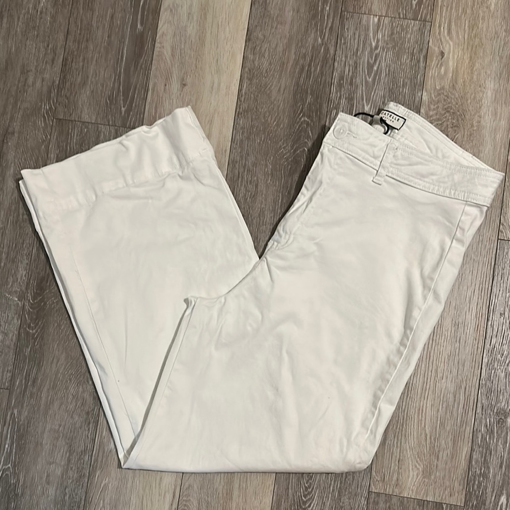 BAGATELLE | Nordstrom Work Ready Off White Trousers - Picture 4 of 12